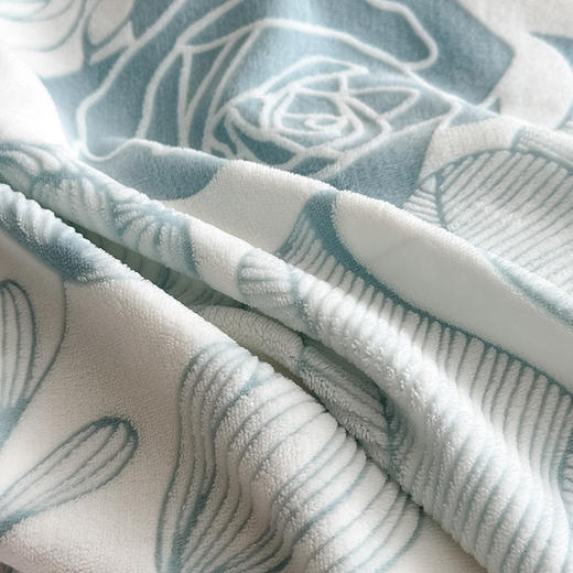 【换季出清】自然醒A类5D立体浮雕宽边牛奶绒四件套高档法兰珊瑚绒床单被套秋冬季轻奢床品QJ 商品图13