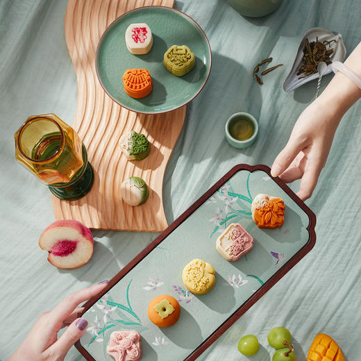 立家旖旎锦绣 糕点礼盒（织锦+纸盒+PVC）360g/盒 商品图3