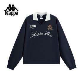 Kappa 25年秋季新款 休闲翻领针织套头衫女K0F82WT07