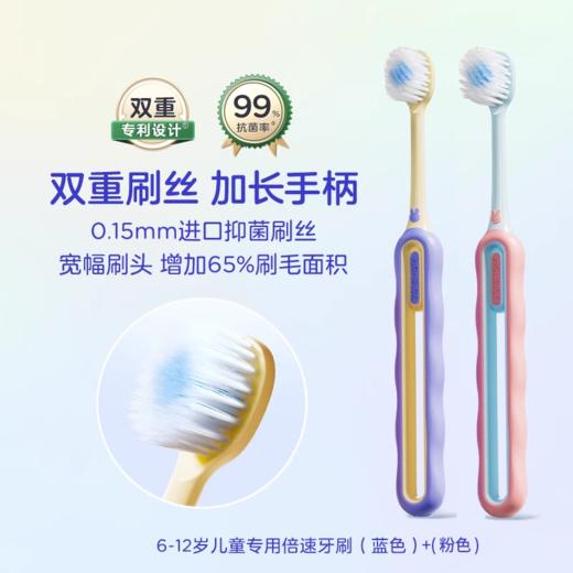 兔头妈妈儿童分龄清洁牙刷 商品图0