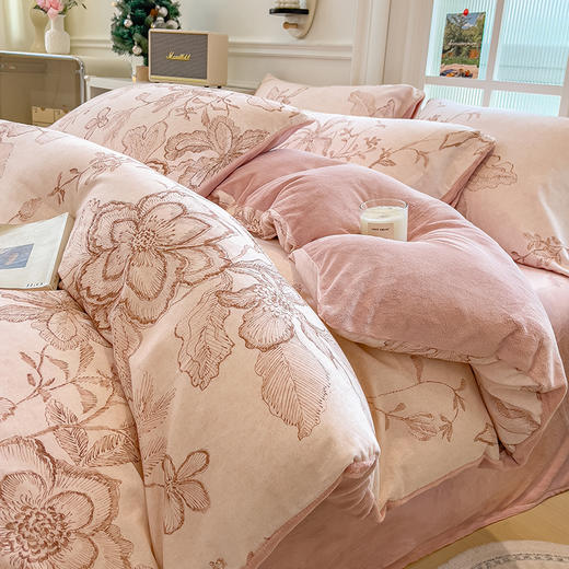 【换季出清】自然醒A版纯棉磨毛B版高克重牛奶绒系列单被套QJ 商品图8