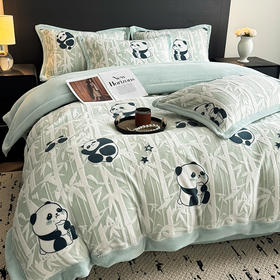 【换季出清】自然醒A类高克重5D立体浮雕宽边牛奶绒被套单件冬季双面珊瑚绒加厚被罩 QJ