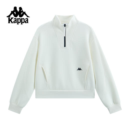 Kappa 25秋季新款 立领针织套头卫衣 女K0F82WT43 商品图0