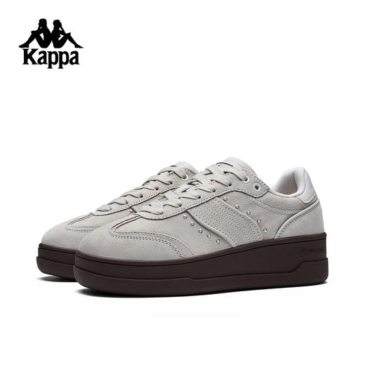 Kappa 2025秋季新 女款复古德训鞋  厚底增高运动K0F85CC77M 商品图4