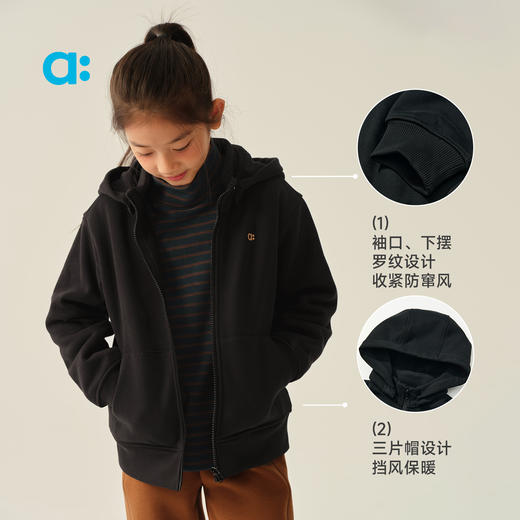【冬Vol.1】allblu幼岚【玉米绒连帽外套】儿童外套A类25秋新款柔软蓬松保暖ZY 商品图3