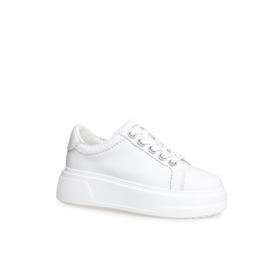 豪麟名鞋迪嘉女鞋牛皮革时尚休闲鞋DJJGA52WX016白色