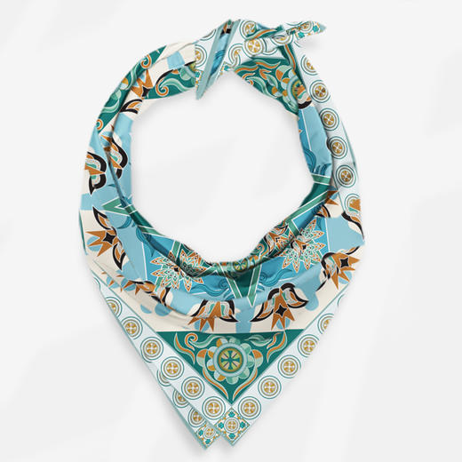 深山集市 侗族皮金园射纹丝巾 商品图1