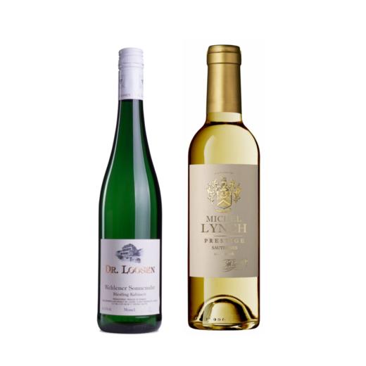 【火锅/辣菜】375ML小瓶套装：露森卫恩日晷园雷司令珍藏白375ml 和 美诗丽致苏玳优选甜白375ml 商品图0