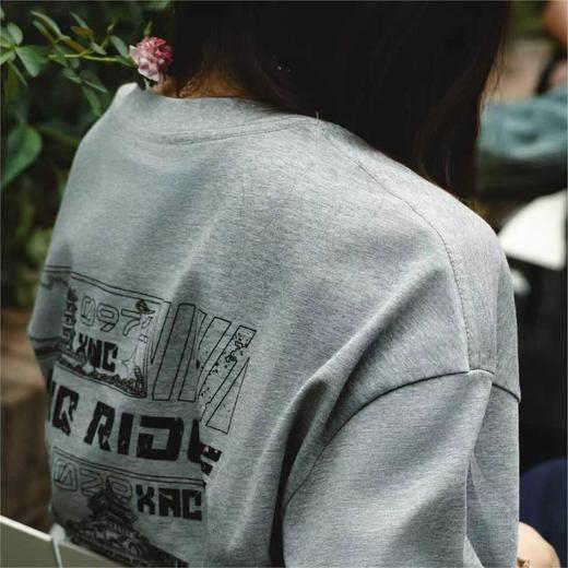 VANQ RIDGE万重基础款T恤-粉/灰/浅灰 商品图8