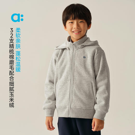 【冬Vol.1】allblu幼岚【玉米绒连帽外套】儿童外套A类25秋新款柔软蓬松保暖ZY 商品图1