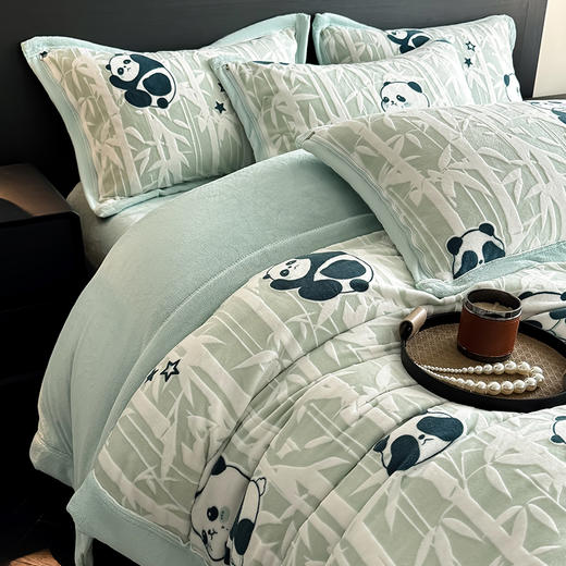 【换季出清】自然醒A类高克重5D立体浮雕宽边牛奶绒被套单件冬季双面珊瑚绒加厚被罩 QJ 商品图9