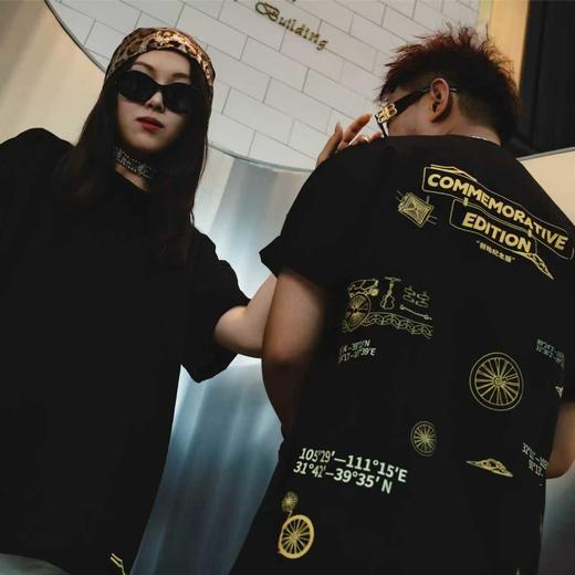 VANQ RIDGE万重解构钟楼T恤-蓝/黑 商品图6