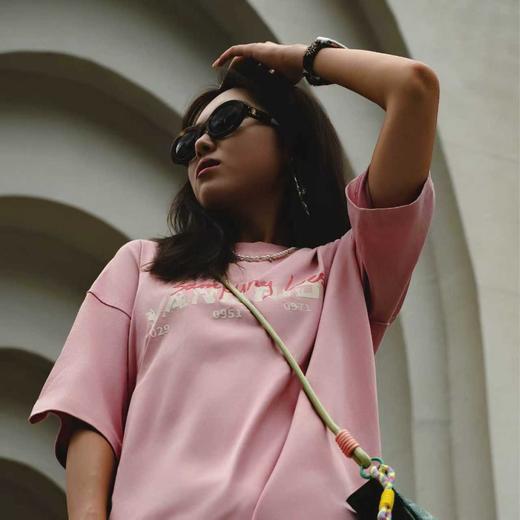 VANQ RIDGE万重基础款T恤-粉/灰/浅灰 商品图9