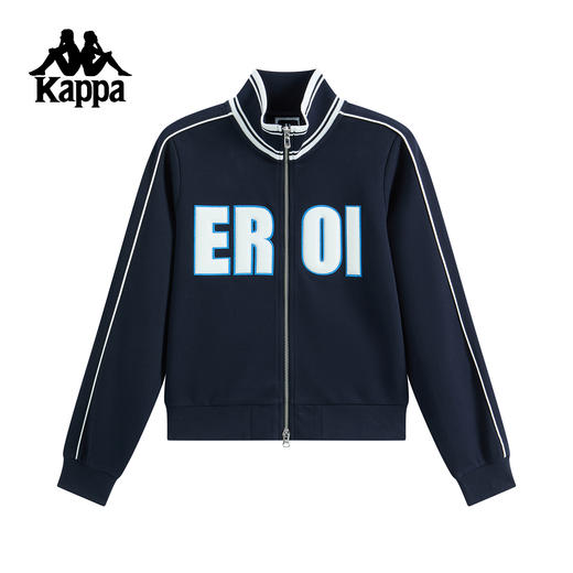 Kappa 25年秋季新款 休闲针织开衫立领外套 女K0F82WK02 商品图0