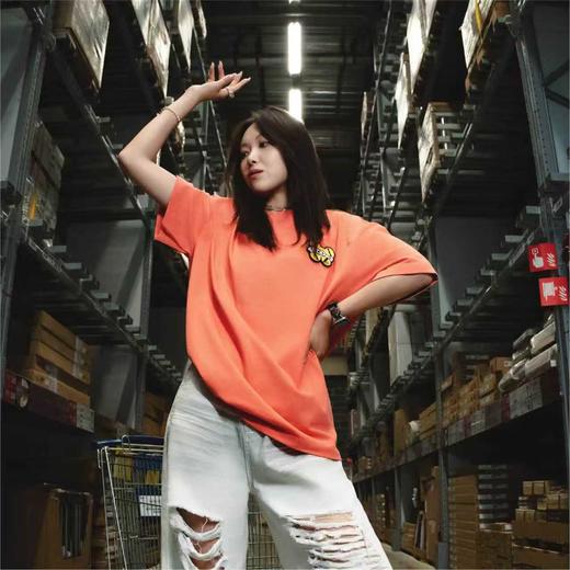 VANQ RIDGE万重飞跃钟楼魔术贴款T恤-橙/墨绿 商品图5