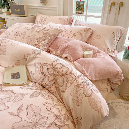 【换季出清】自然醒A版纯棉磨毛B版高克重牛奶绒系列单被套QJ 商品图9