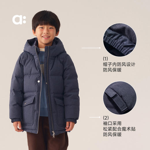 【冬Vol.1】allblu幼岚【红嘴雁】纸棉羽绒服儿童羽绒服A类防风保暖蓬松舒适ZY 商品图4