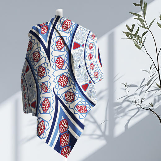 深山集市 百褶裙纹丝巾 商品图0