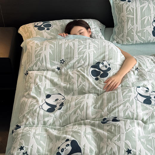 【换季出清】自然醒A类高克重5D立体浮雕宽边牛奶绒被套单件冬季双面珊瑚绒加厚被罩 QJ 商品图7