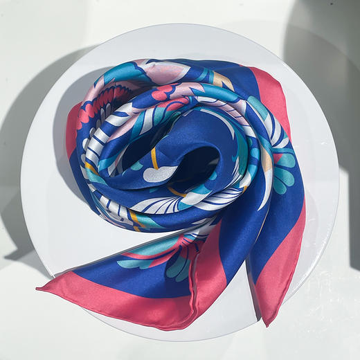 深山集市 苗族破线植物花纹丝巾 商品图3