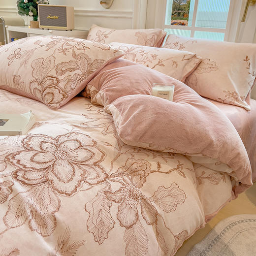 【换季出清】自然醒A版纯棉磨毛B版高克重牛奶绒系列单被套QJ 商品图6