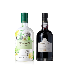 【甜品/芝士】波特酒套装：格兰姆5号白波特酒 和 格兰姆十年波特酒