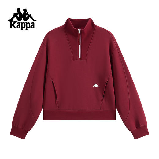 Kappa 25秋季新款 立领针织套头卫衣 女K0F82WT43 商品图1