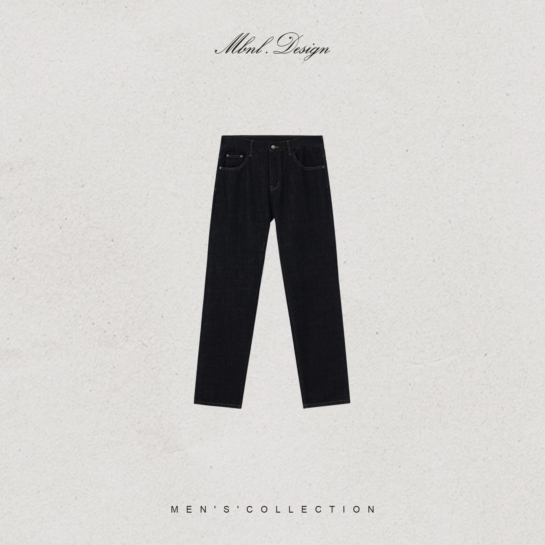 「RAW DENIM」秦磊男装宽松直脚版型100棉牛仔裤LL-WKZ2066 N9商品图1