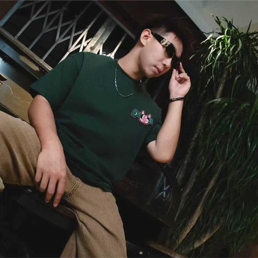 VANQ RIDGE万重飞跃钟楼魔术贴款T恤-橙/墨绿 商品图8