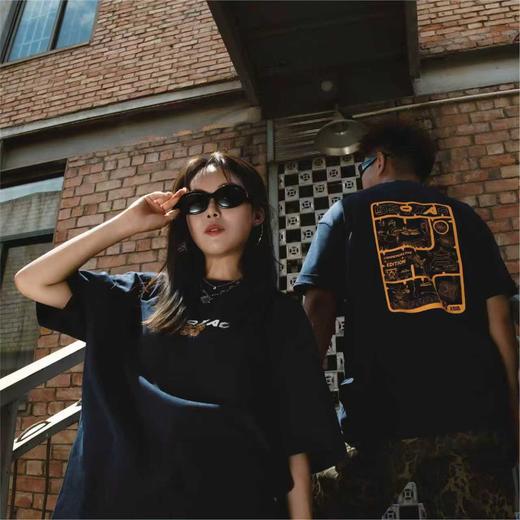 VANQ RIDGE万重解构钟楼T恤-蓝/黑 商品图5