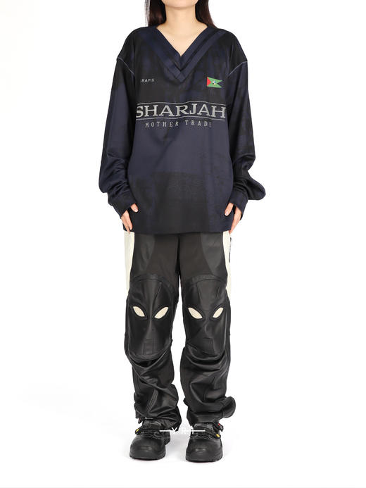 SERAPIS | 海军蓝双 V 领足球上衣 商品图4