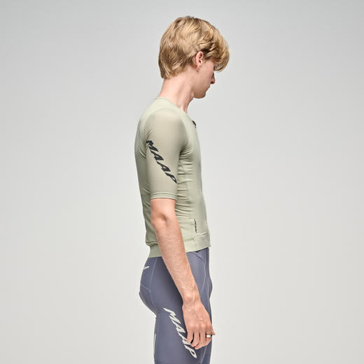 MAAP 男士 Emerge Jersey 流沙绿 短袖骑行服 商品图2