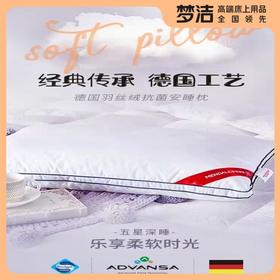 【直送到家】梦洁 德国羽丝绒抗菌安睡枕