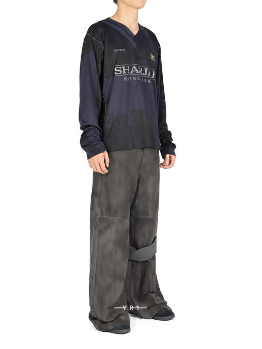 Printed Scrunch Layered Sailor Pants 商品图2