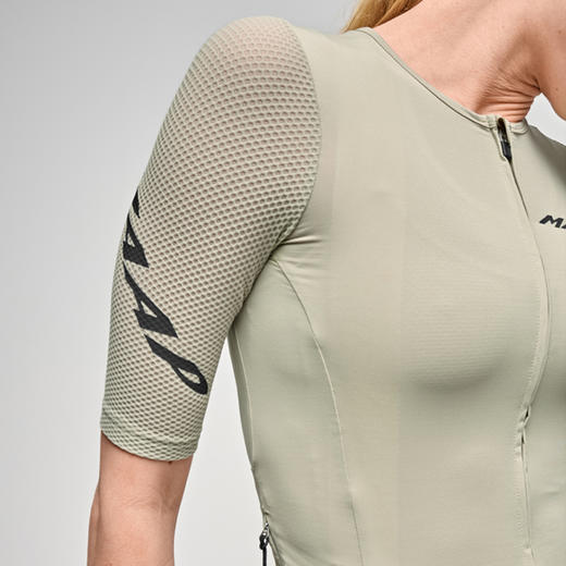 MAAP 女士 Emerge Jersey 流沙绿 短袖骑行服 商品图3