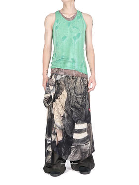 SERAPIS | 泥色/薄荷色棉质背心