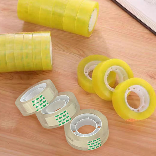 透明小胶带文具透明白胶带宽1.2cm长33小胶带花艺小胶布办公学生/卷(品牌随机) 商品图2