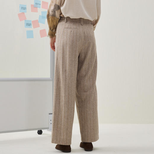 谜底直筒裤长裤2025年冬季新品显瘦厚实挺括复古包容女254MK1477 商品图2