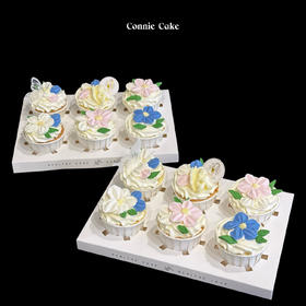 刮刀花纸杯蛋糕