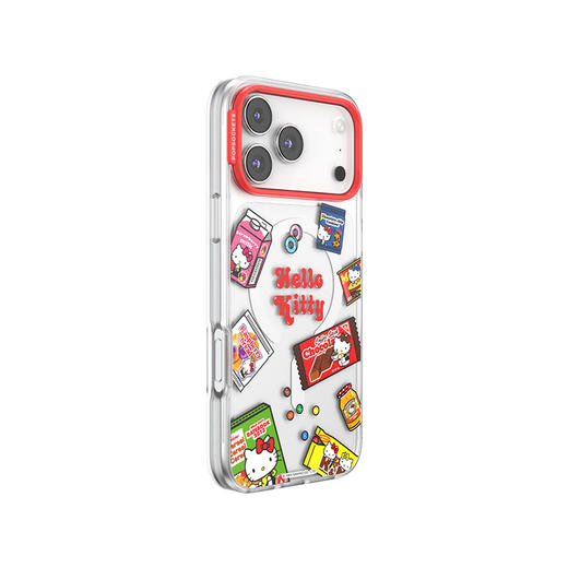 【零食天堂】美味零食漫游 泡泡骚 x Hello Kitty 合作系列 POPCASE手机壳 MagSafe 磁吸款 透明 凯蒂猫 拼贴 iPhone 17/16/15/14/13 商品图3