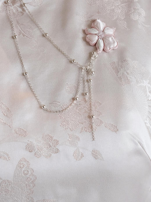 盛唐牡丹| 真丝织金翩翩飞舞旗袍裙 商品图2