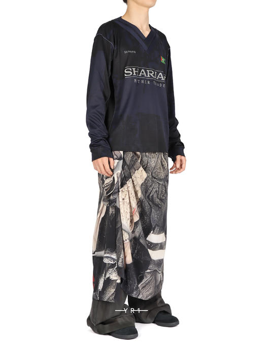 SERAPIS | 海军蓝双 V 领足球上衣 商品图2