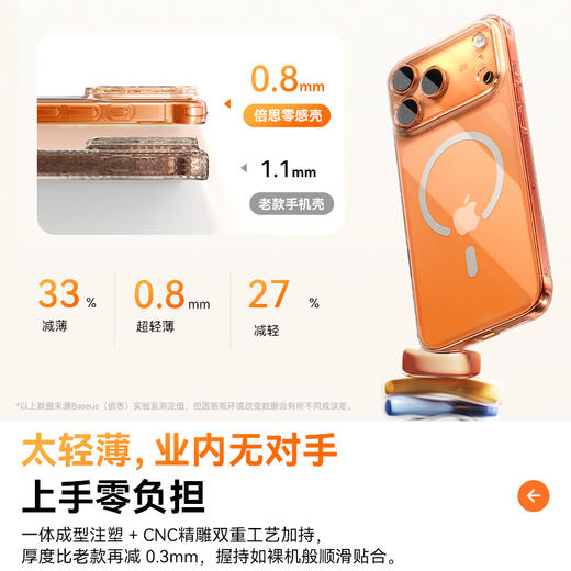 倍思 水晶系列 轻薄保护壳/磁吸保护壳 商品图7