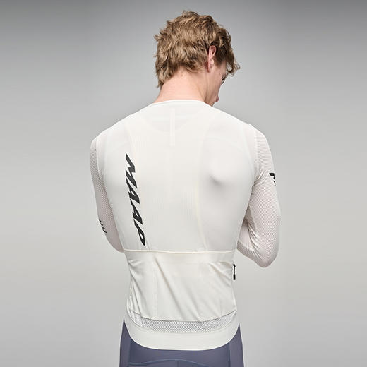 MAAP 男士 Emerge LS Jersey 秋雾白 长袖骑行服 商品图1
