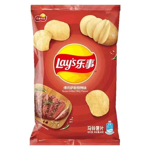乐事薯片得克萨斯烧烤味40克/袋 马铃薯片 商品图0