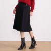 EITIE爱特爱气质优雅通勤纯色不对称百搭A字裙半身裙秋冬新款D2506901 商品缩略图1