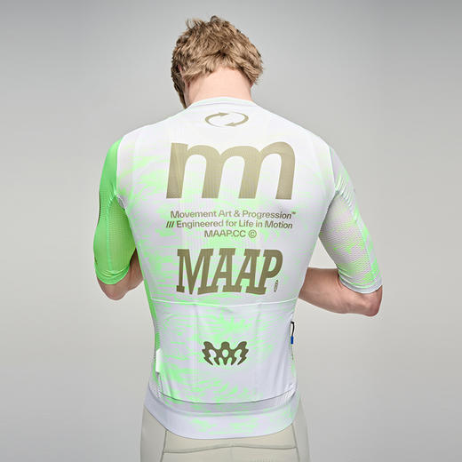 MAAP 男士 Chroma系列  Pro Air 3.0 旋风绿 短袖骑行服 商品图1