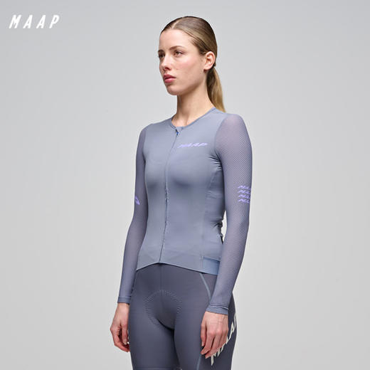 MAAP 女士 Emerge LS Jersey 星河紫 长袖骑行服 商品图0