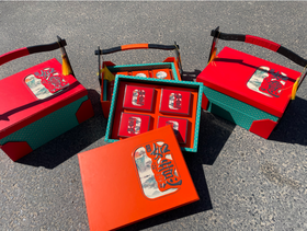 吉祥如意提篮月饼礼盒