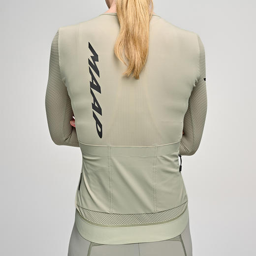 MAAP 女士 Emerge LS Jersey 流沙绿 长袖骑行服 商品图4